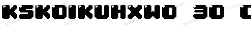KSKOIKUHXW0 30 00字体转换